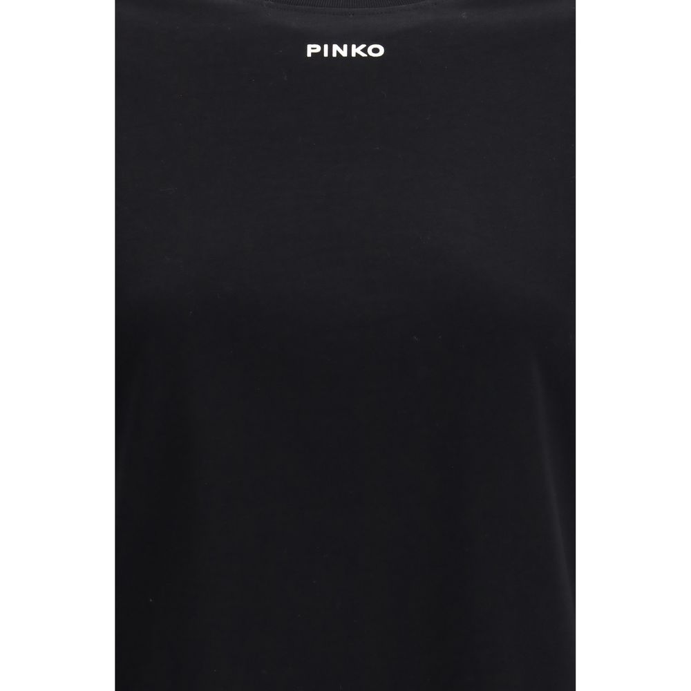 PINKO Black Cotton T-Shirt - Image 3