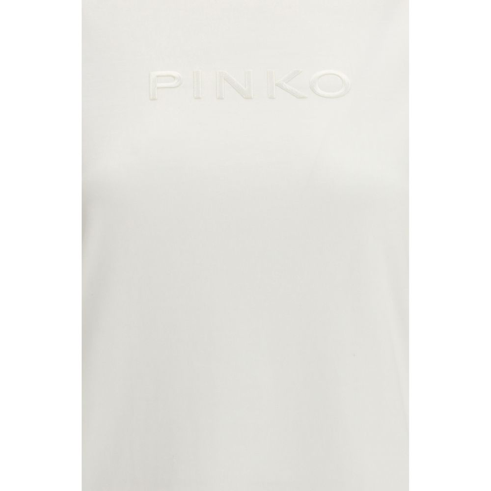 PINKO White Cotton T-Shirt - Image 3