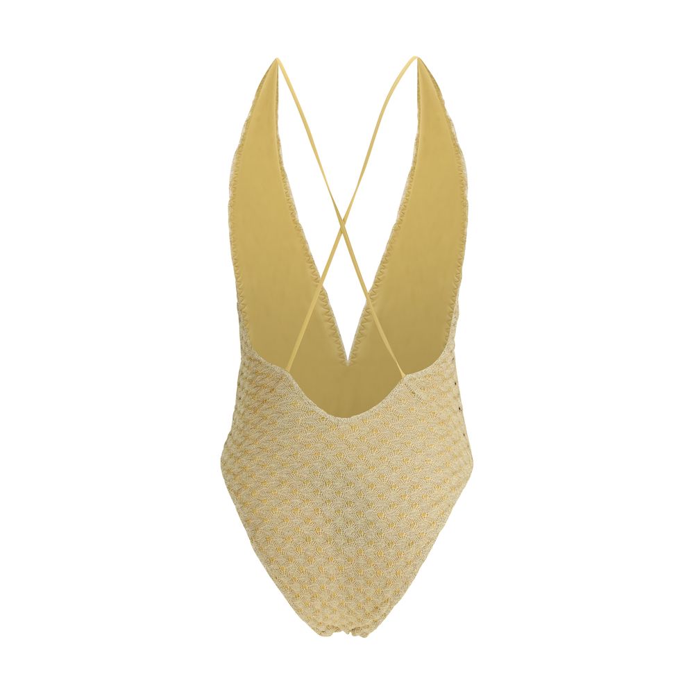 Missoni Gold Other Fibres One-Piece Swimsuit - Image 2