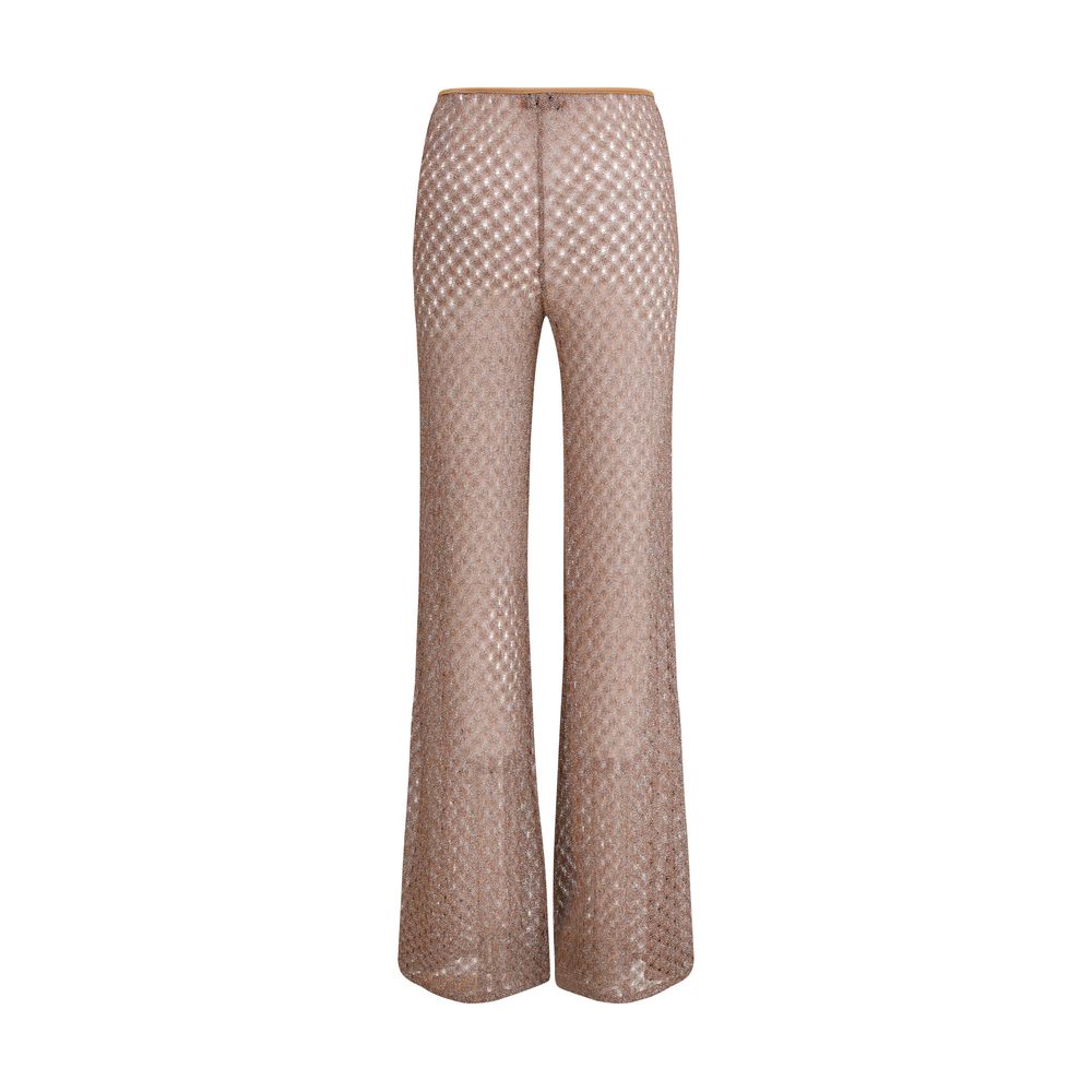 Missoni Brown Viscose Flared Pants - Image 2
