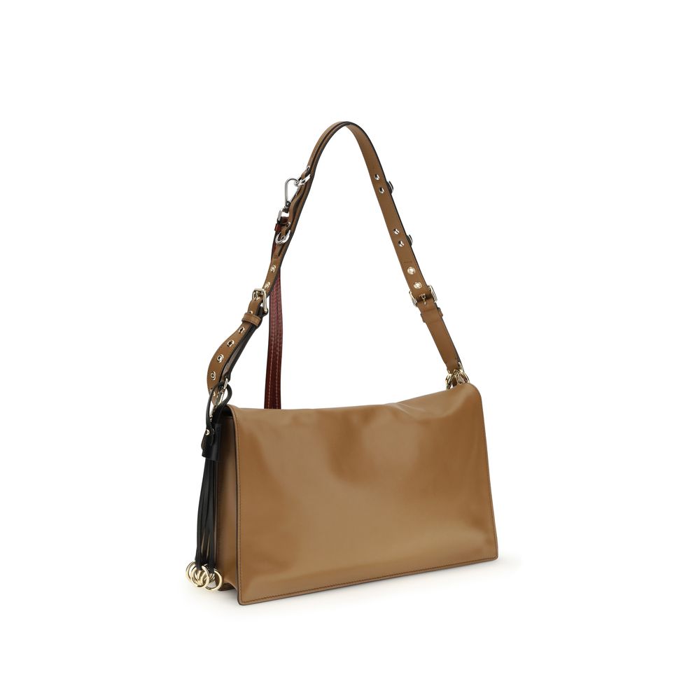 Prada Beige Calf Leather Bos Taurus Shoulder Bag - Image 3