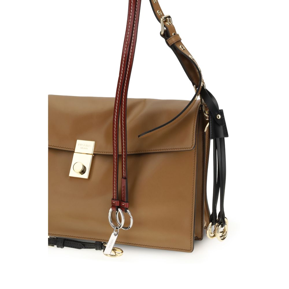 Prada Beige Calf Leather Bos Taurus Shoulder Bag - Image 5