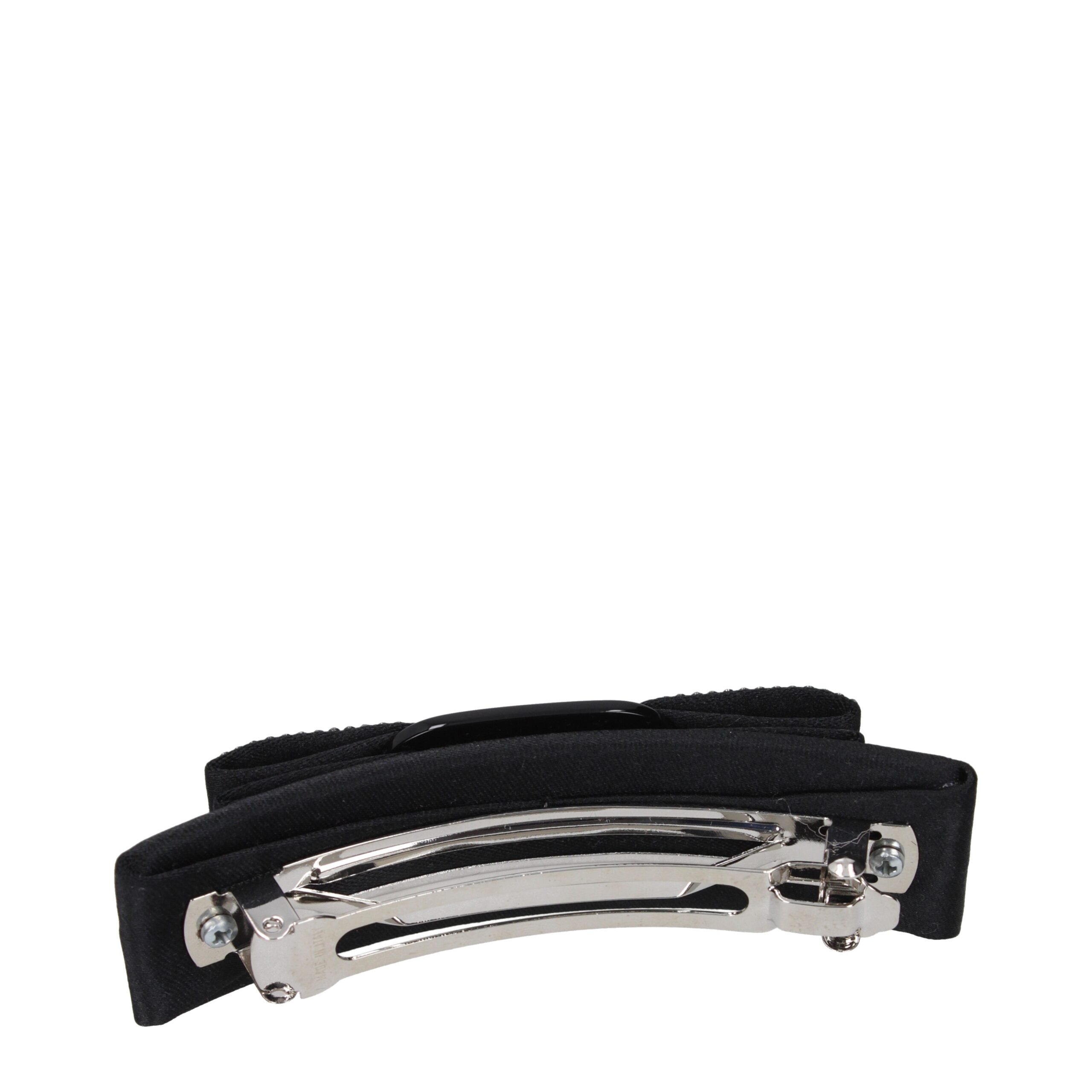 Salvatore Ferragamo Black Fabric Hair Clip - Image 2