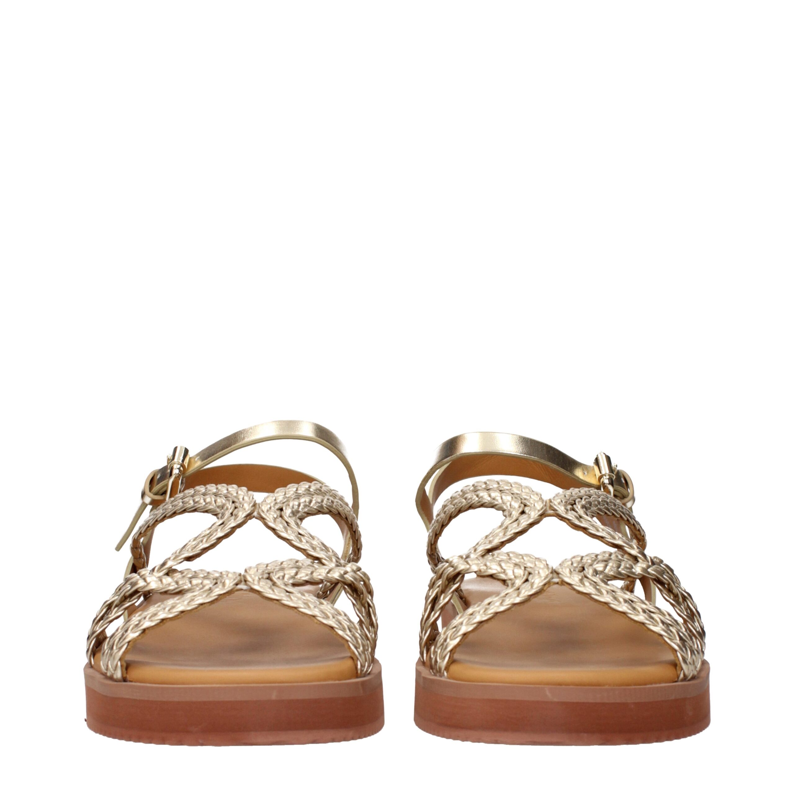 See By Chloé Gold Polyethylene Sandals - Image 3