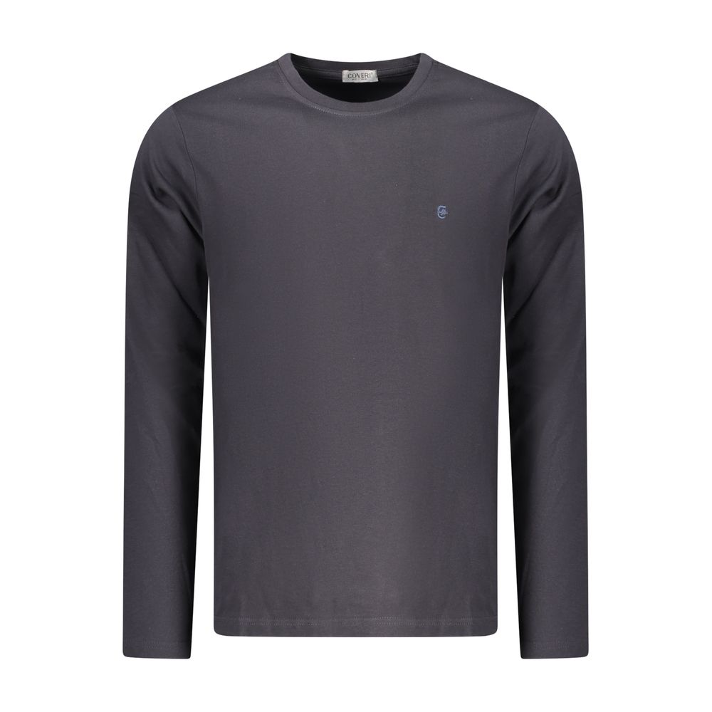 Coveri Moving Blue Cotton Men T-Shirt