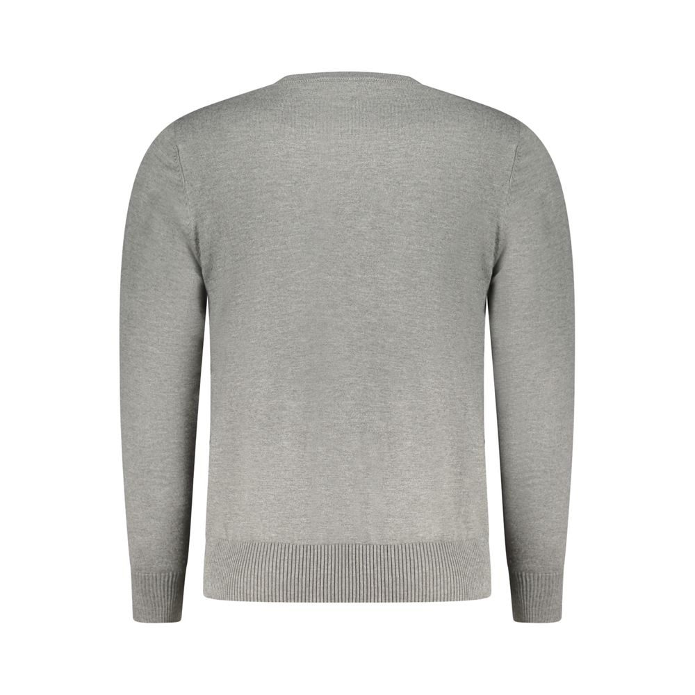 Coveri Moving Grigio Viscosa Men Sweater - Image 2