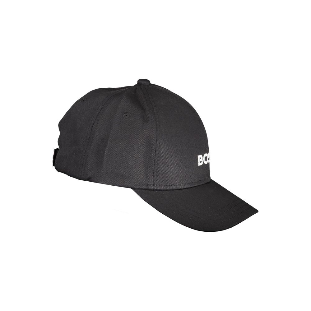 Hugo Boss Black Cotton Men's Visor Hat - Image 2