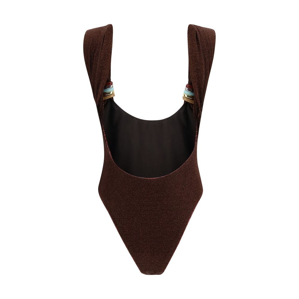 Oséree Brown Polyamide One-Piece Swimsuit - Image 2