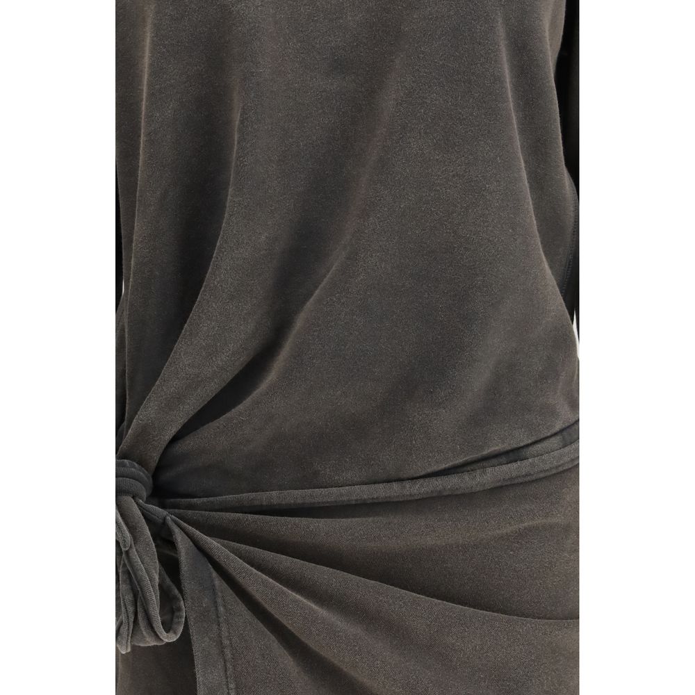 Marant Etoile Gray Cotton Casual Dress - Image 3