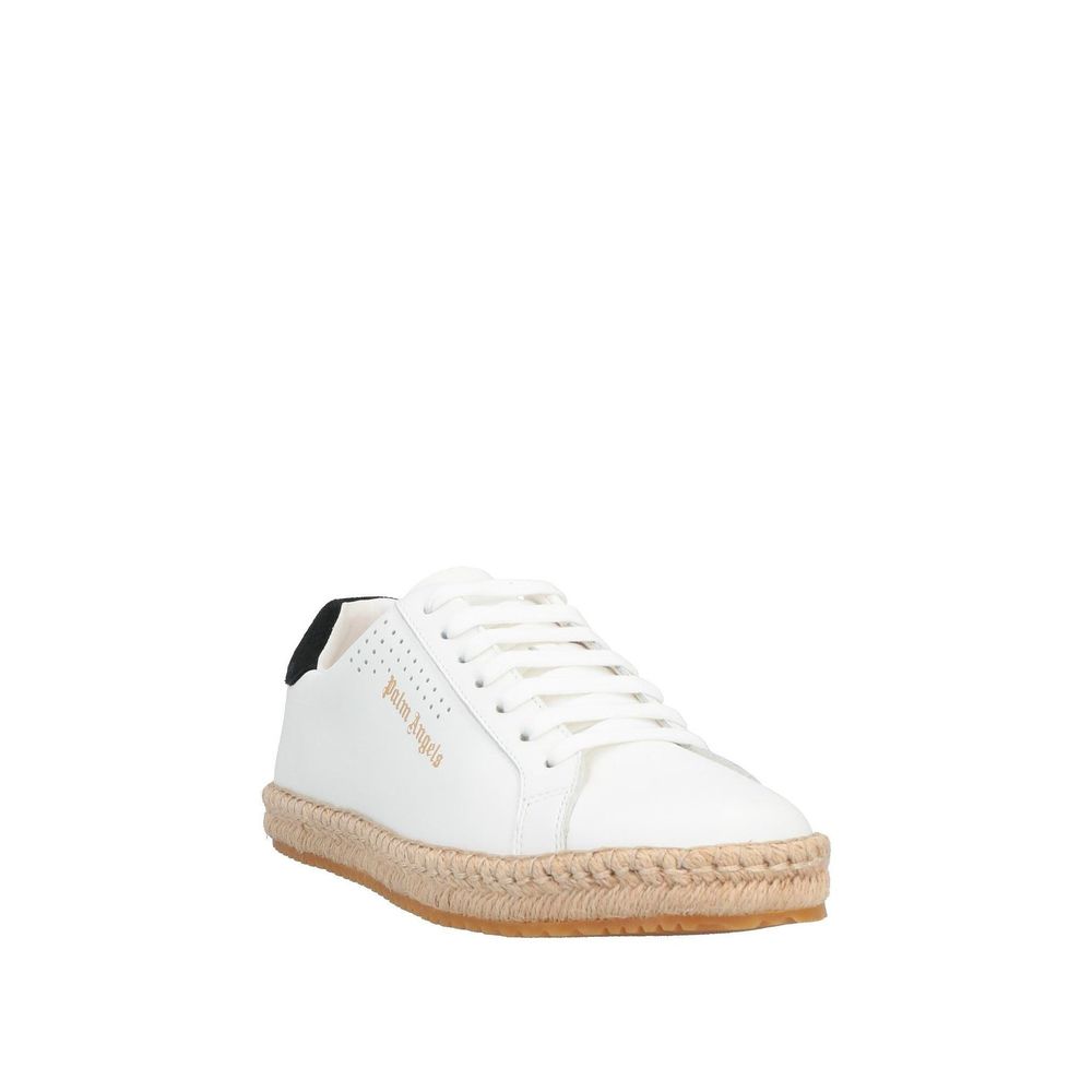 Palm Angels White Calfskin Low Top Sneakers - Image 2