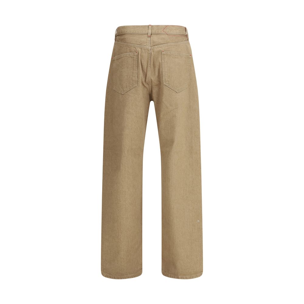 Jacquemus Beige Cotton Straight-Leg Jeans - Image 2