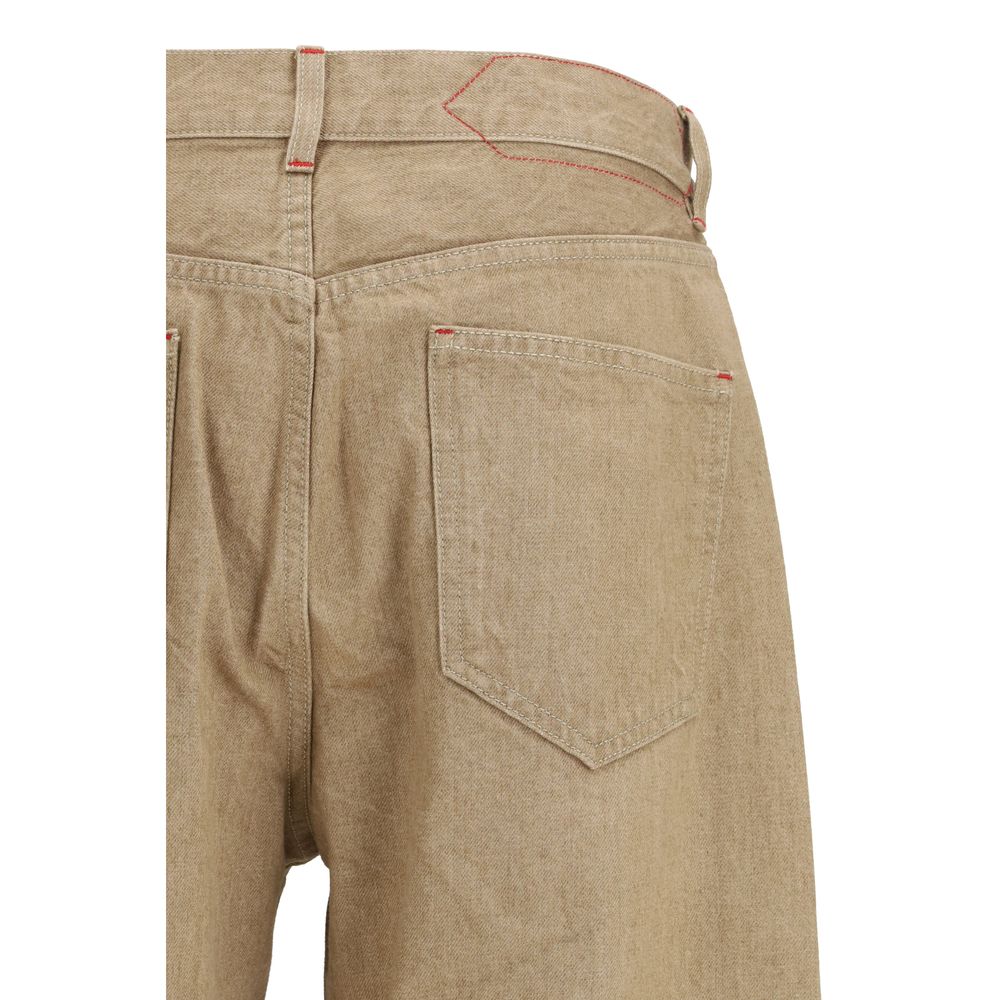 Jacquemus Beige Cotton Straight-Leg Jeans - Image 3