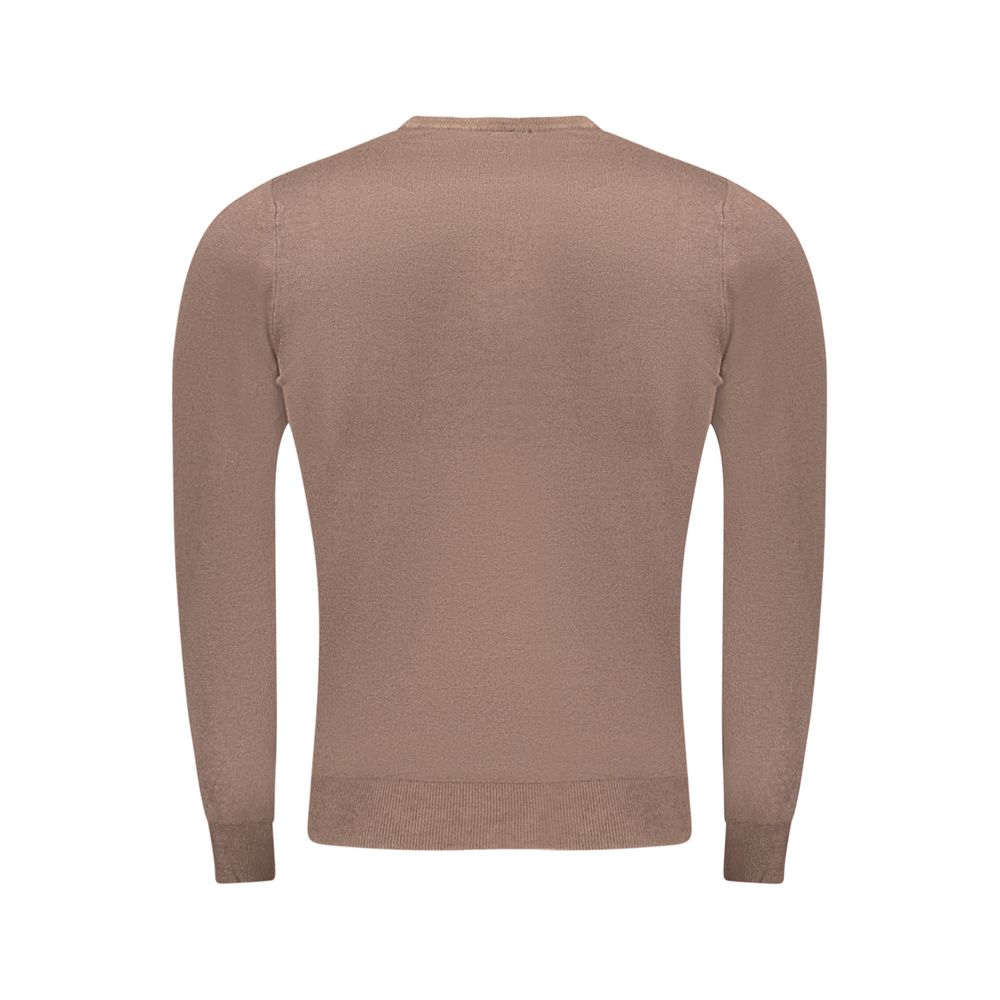 Cavalli Class Brown Viscose Men Sweater - Image 2