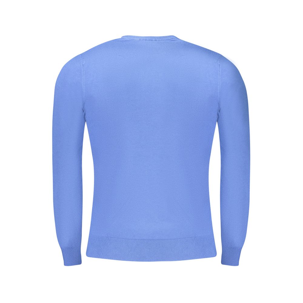 Cavalli Class Blue Viscose Men Sweater - Image 2
