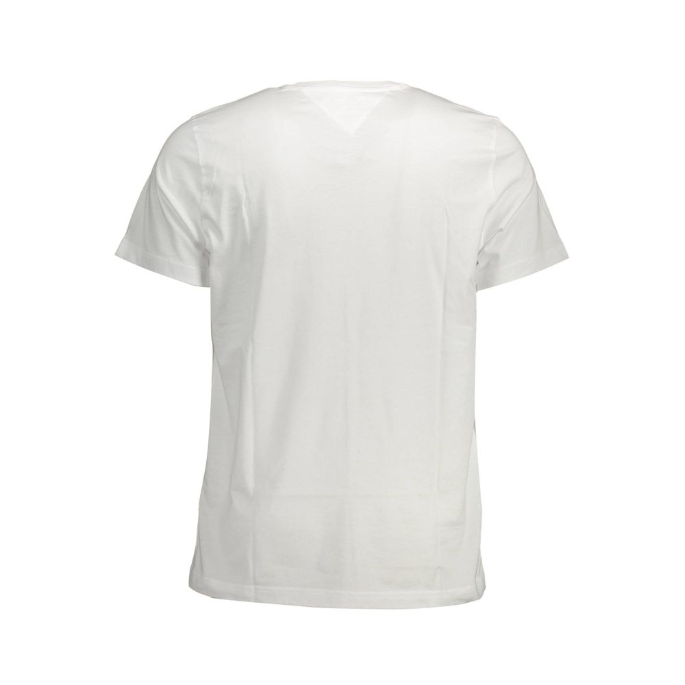 Tommy Hilfiger White Cotton Men's T-Shirt - Image 2
