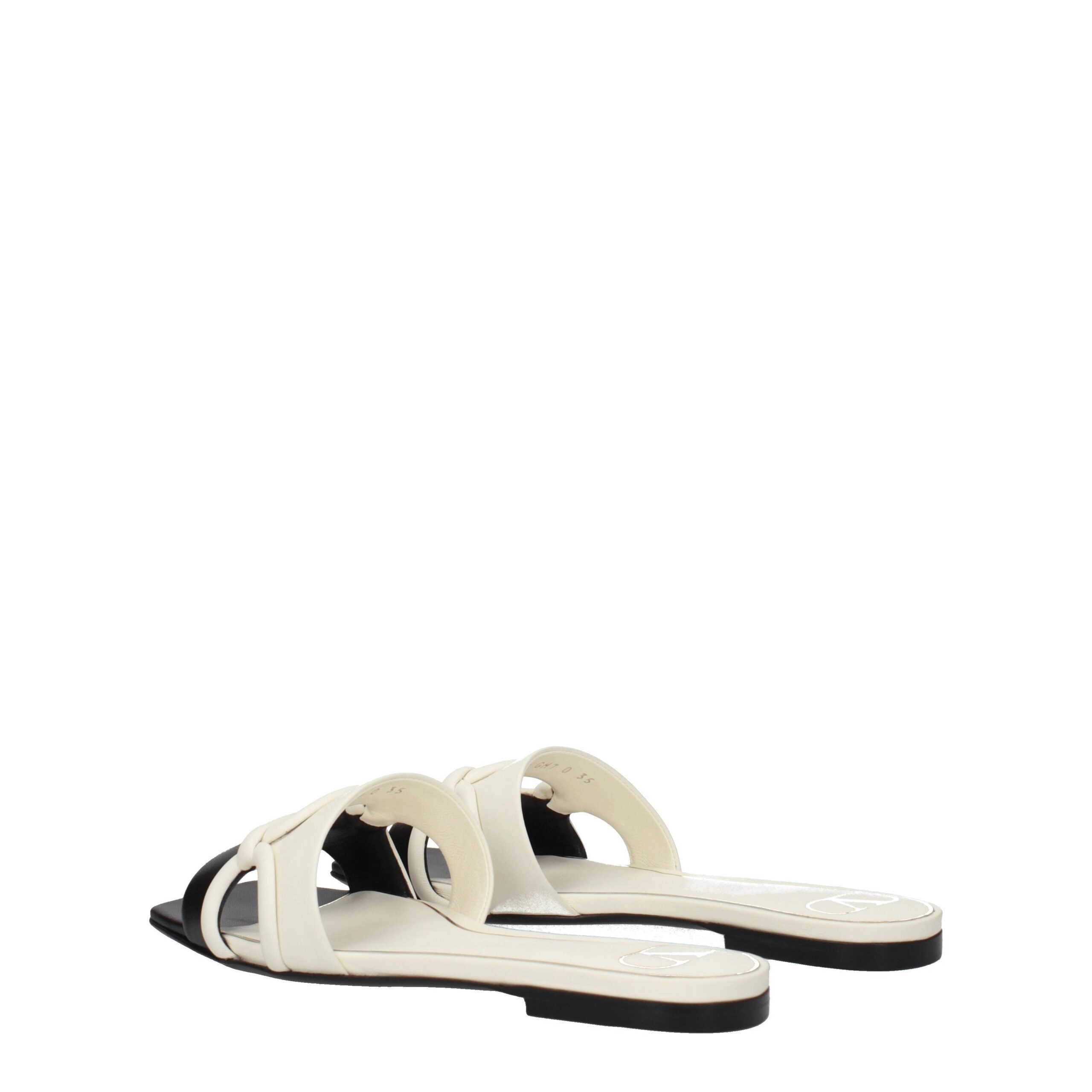 Valentino Garavani Black Leather Slippers - Image 4