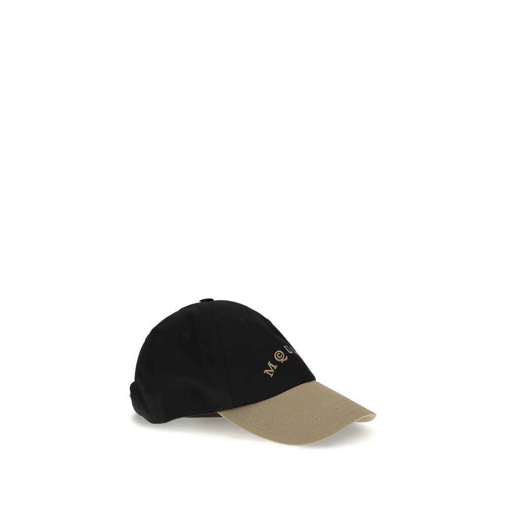 Alexander McQueen Black Cotton Cap (Baseball Hat) - Image 2