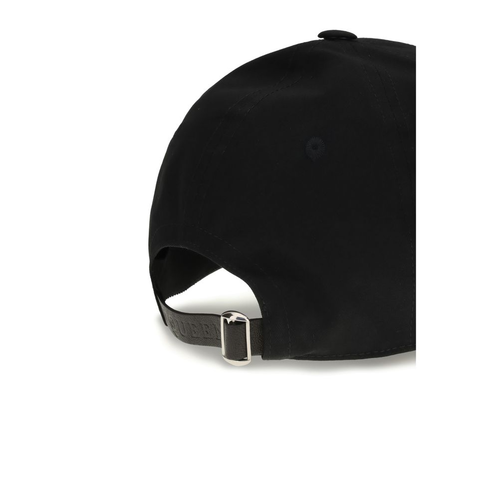 Alexander McQueen Black Cotton Cap (Baseball Hat) - Image 3