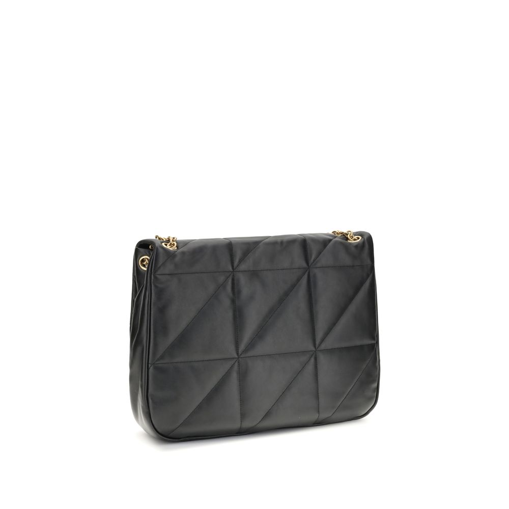 Saint Laurent Black Lamb Ovis Aries Aries Shoulder Bag - Image 3