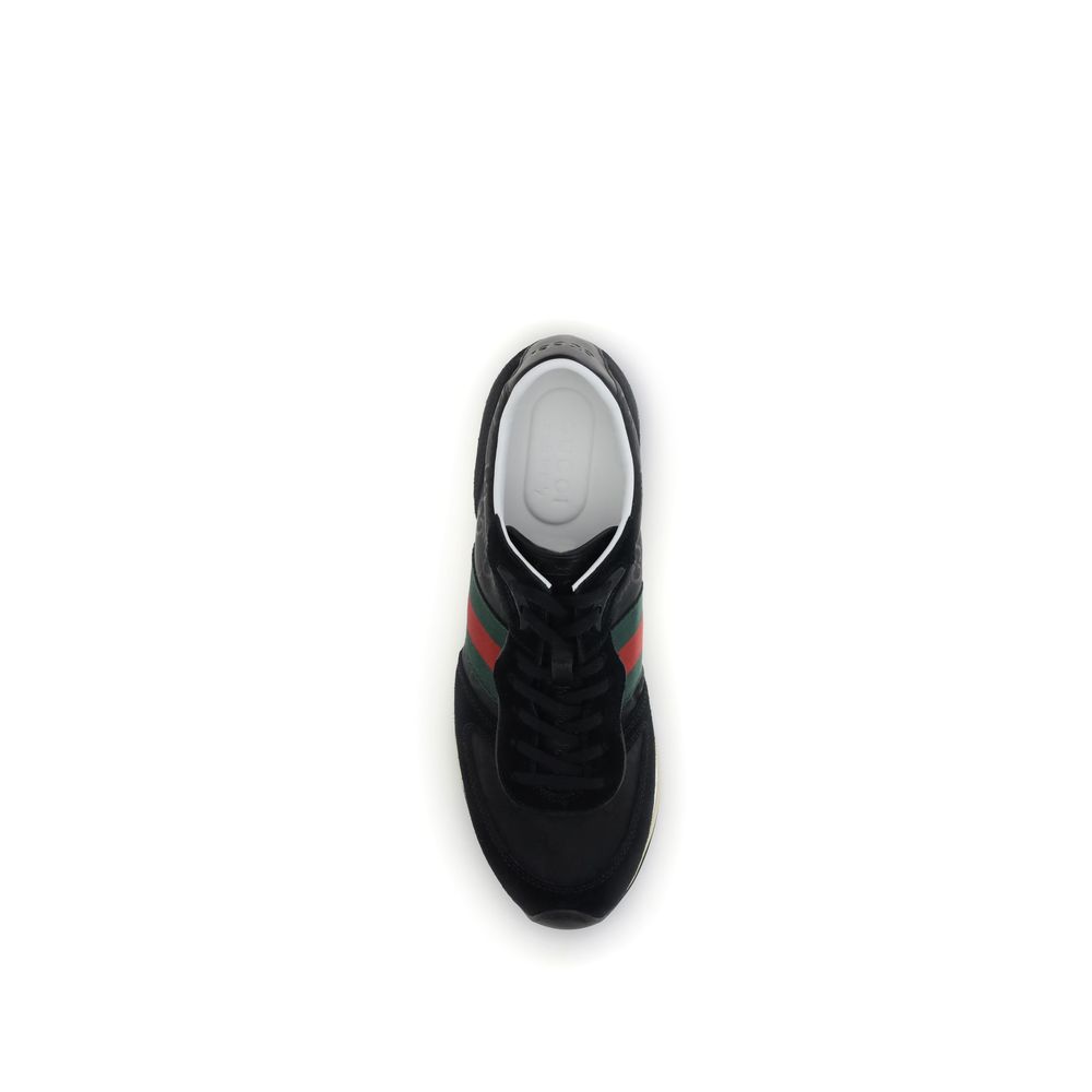 Gucci Black Polyamide Athletic Sneakers - Image 4