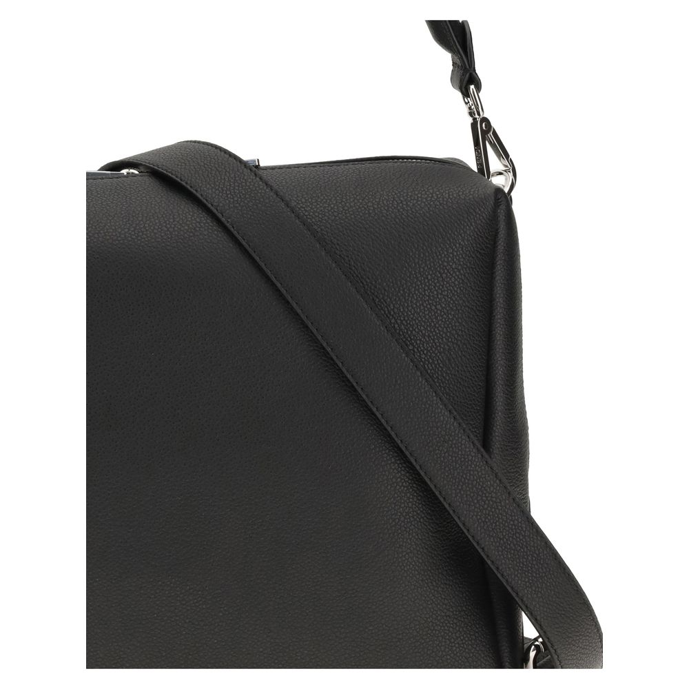 Fendi Black Calf Leather Bos Taurus Shoulder Bag - Image 4