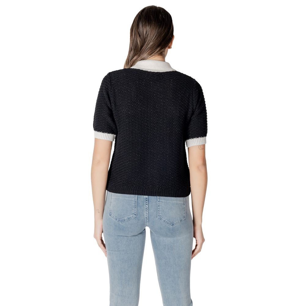 Morgan De Toi Black Recycled Cotton Shortsleeve Shirt - Image 2