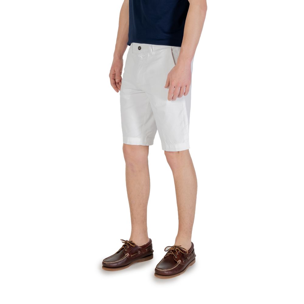 Borghese White Cotton Bermuda Shorts - Image 2
