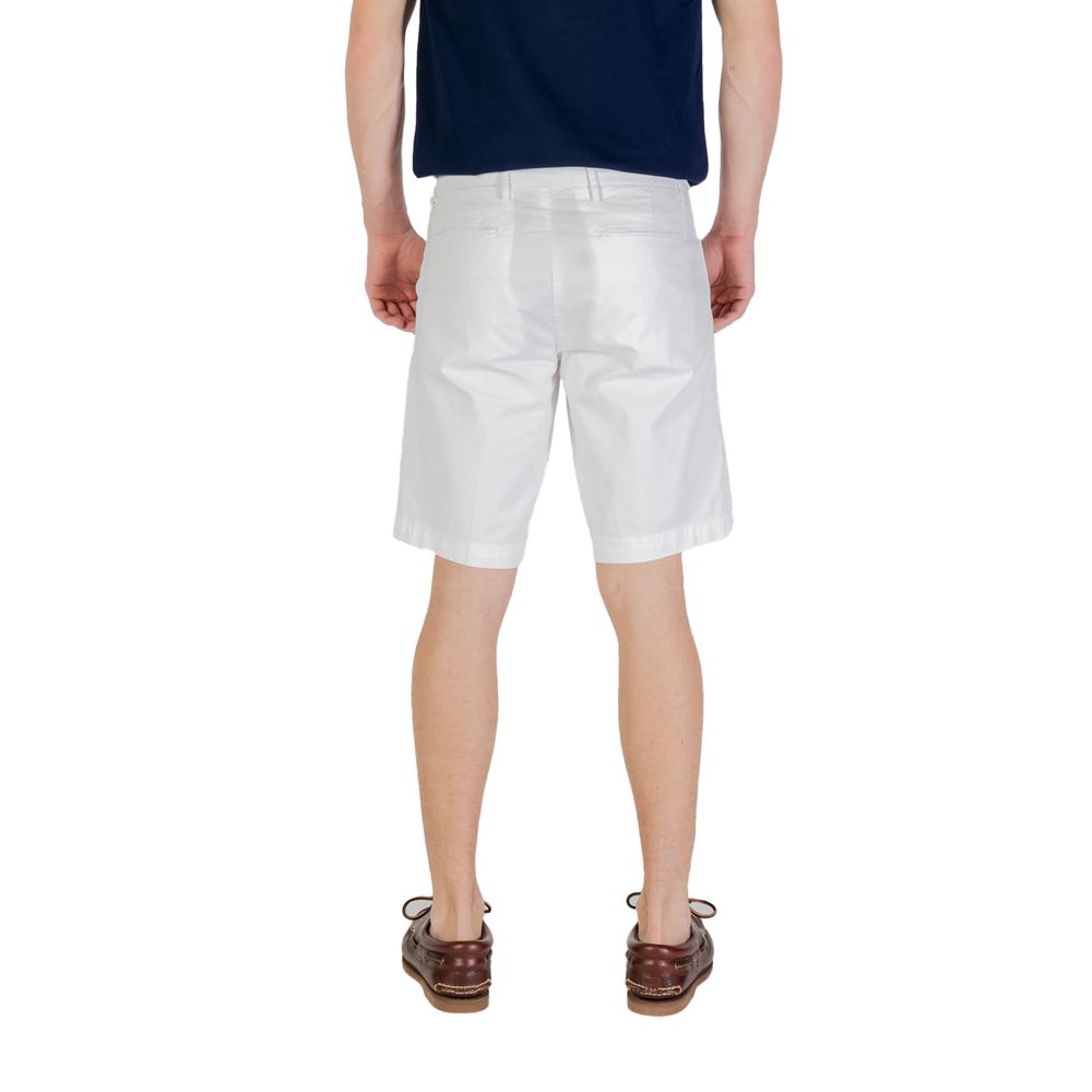Borghese White Cotton Bermuda Shorts - Image 4