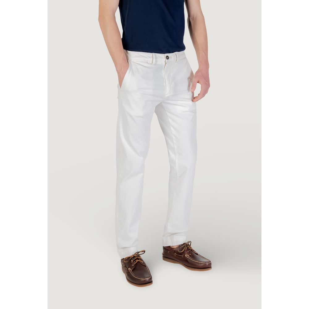 Borghese White Cotton Skinny Pants - Image 5