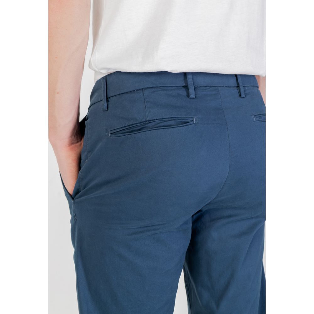 Borghese Blue Cotton Skinny Pants - Image 5