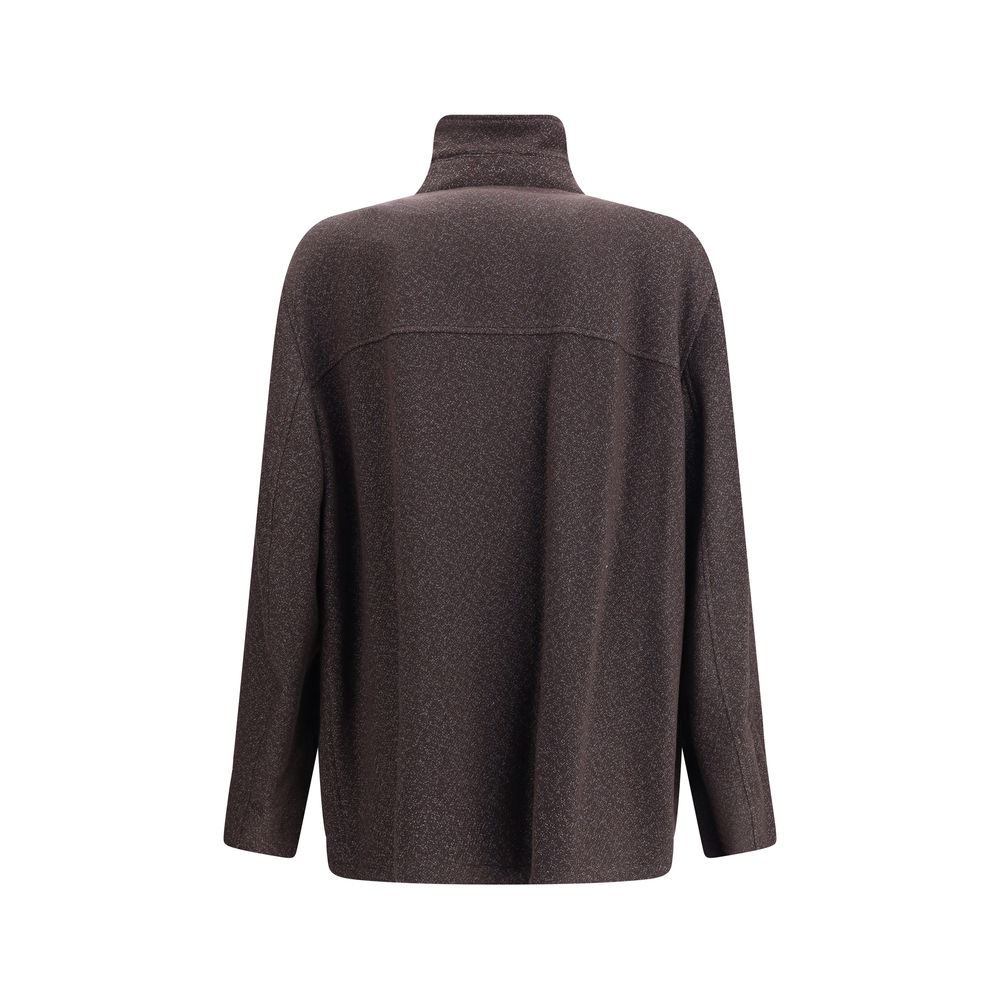 Brunello Cucinelli Brown Cashmere Coat - Image 2