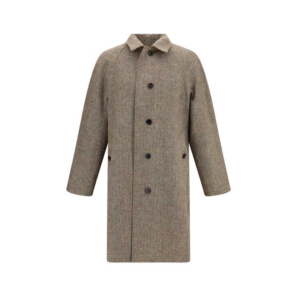 Burberry Brown Cotton Coat - Image 2