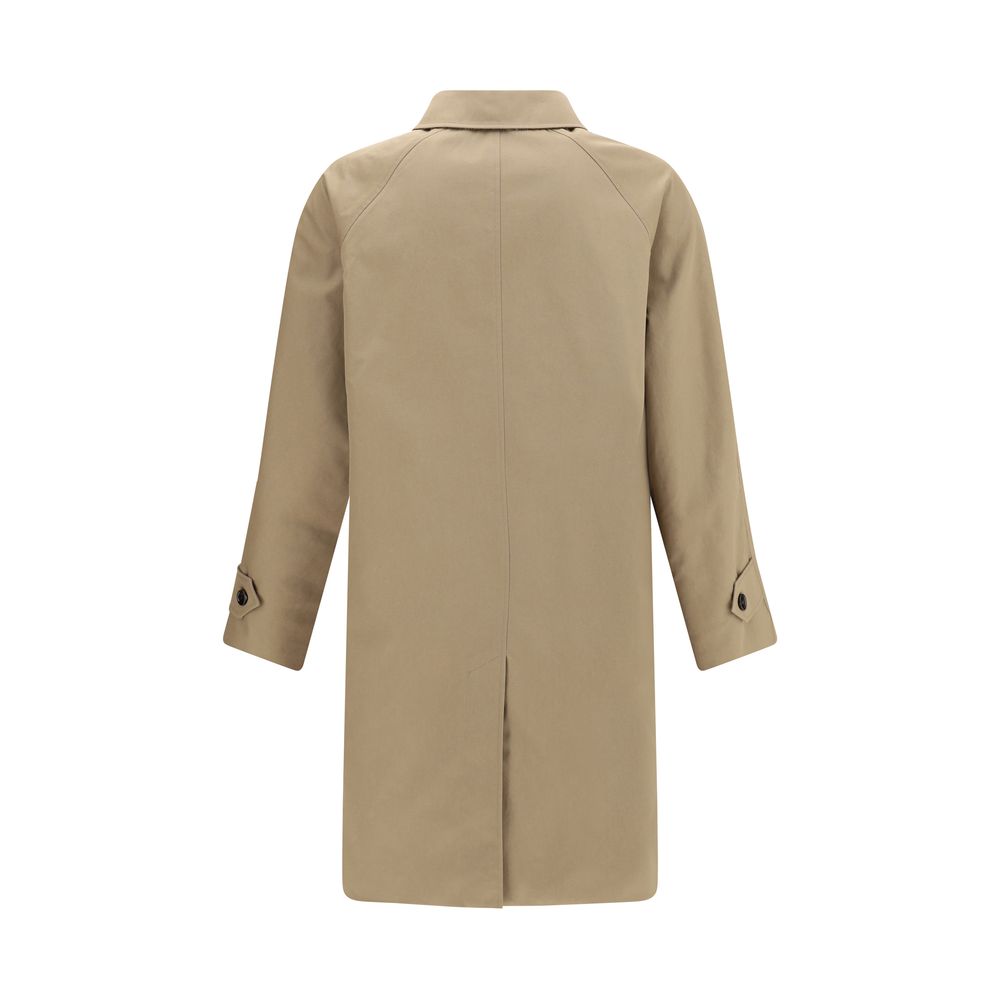 Burberry Brown Cotton Coat - Image 3