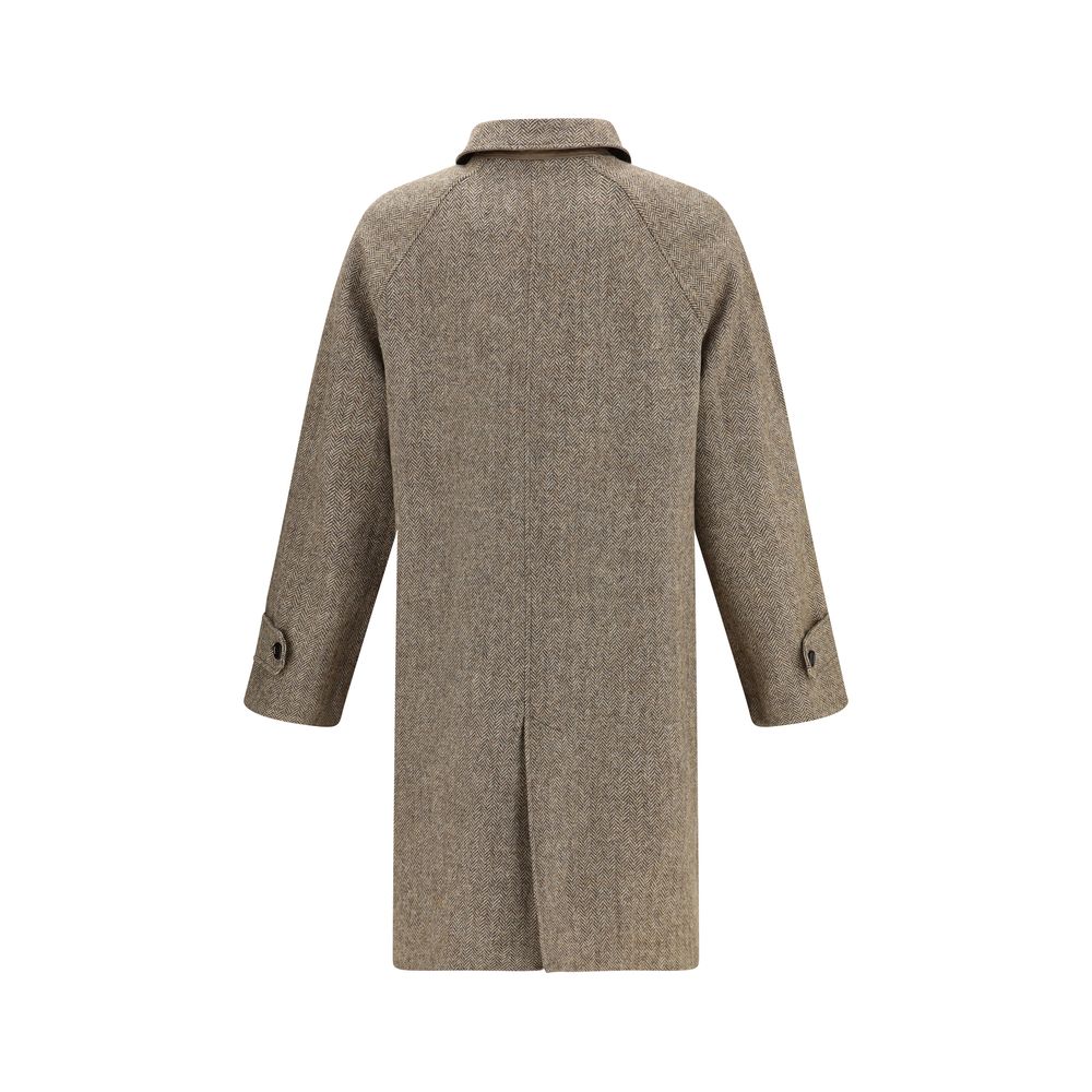 Burberry Brown Cotton Coat - Image 4