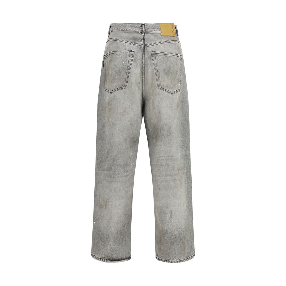 Haikure Gray Cotton Straight-Leg Jeans - Image 2