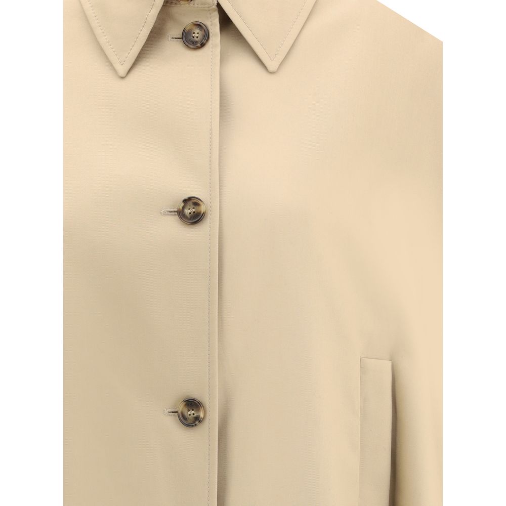 Max Mara Beige Cotton Coat - Image 3