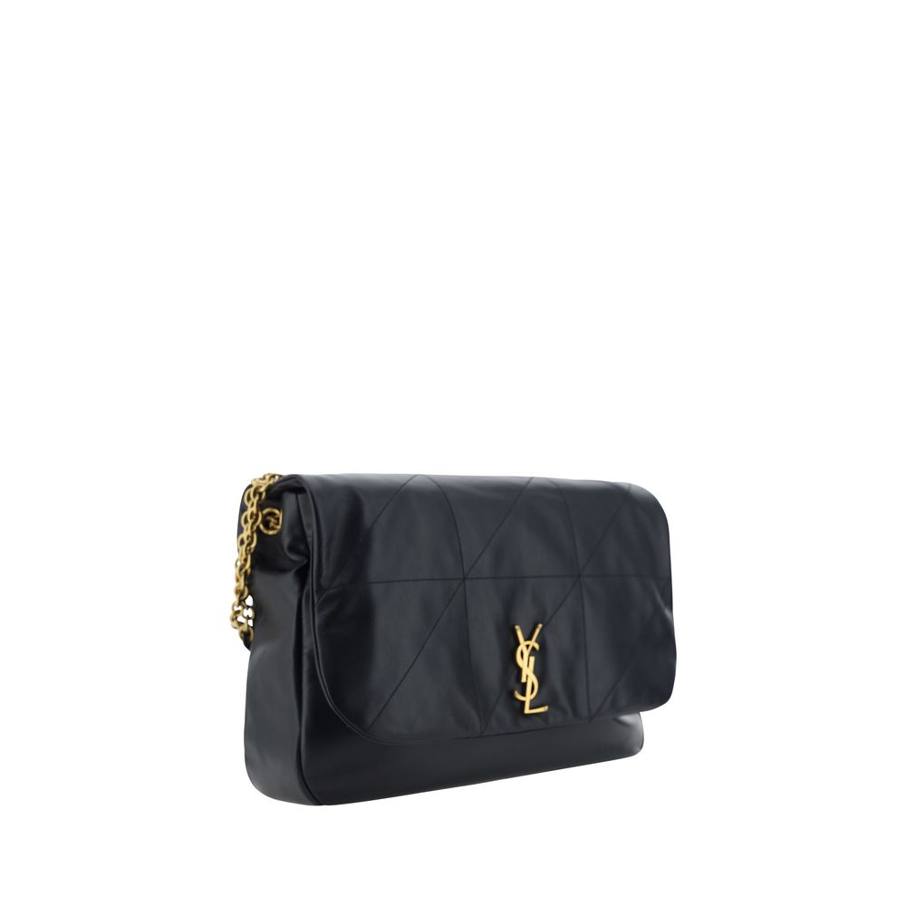 Saint Laurent Black Lamb Ovis Aries Aries Shoulder Bag - Image 2
