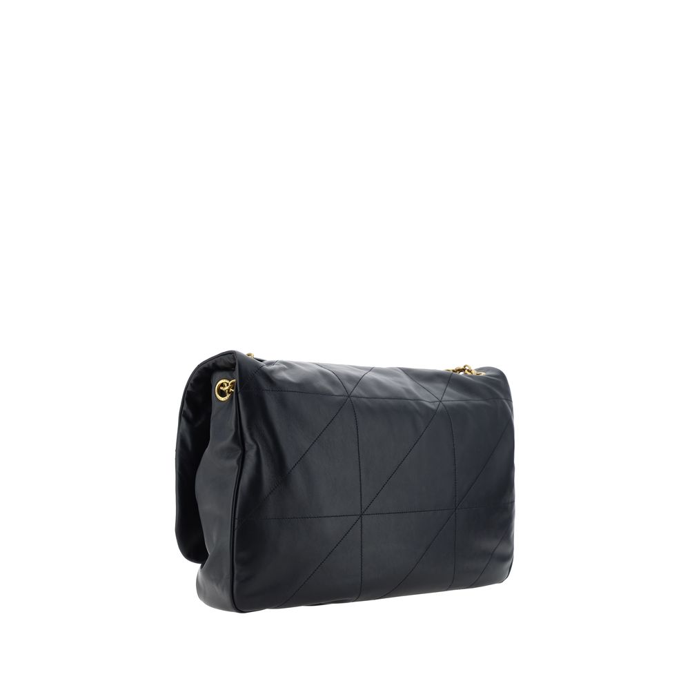 Saint Laurent Black Lamb Ovis Aries Aries Shoulder Bag - Image 3