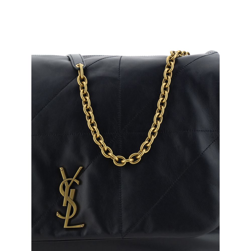 Saint Laurent Black Lamb Ovis Aries Aries Shoulder Bag - Image 4