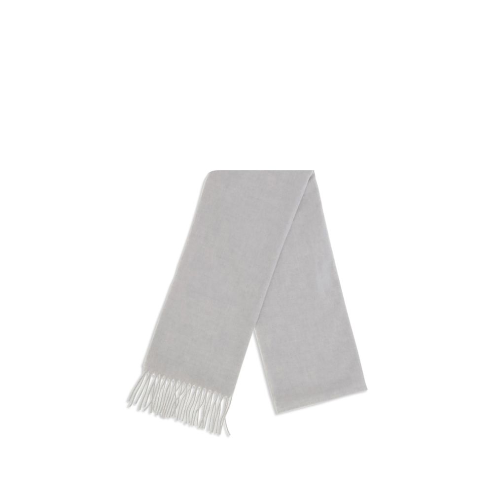Brunello Cucinelli Gray Cashmere Scarf - Image 2
