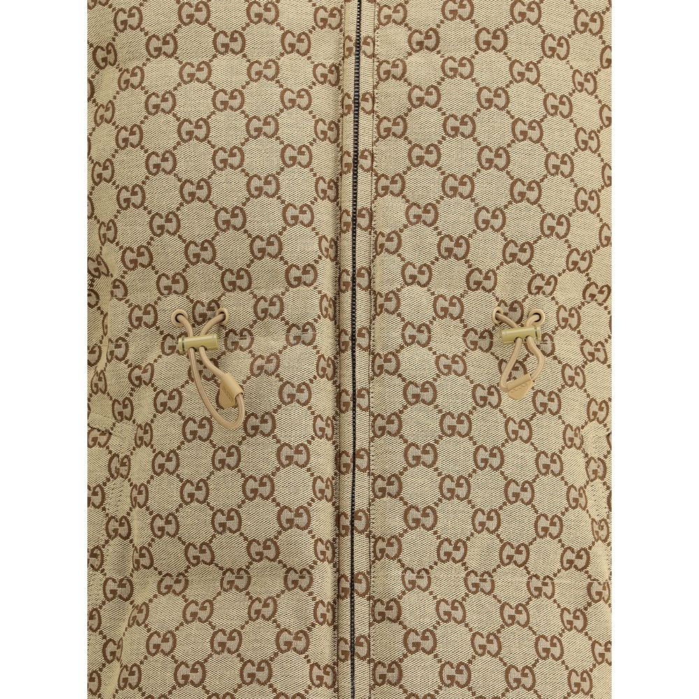 Gucci Beige Cotton Bomber - Image 3