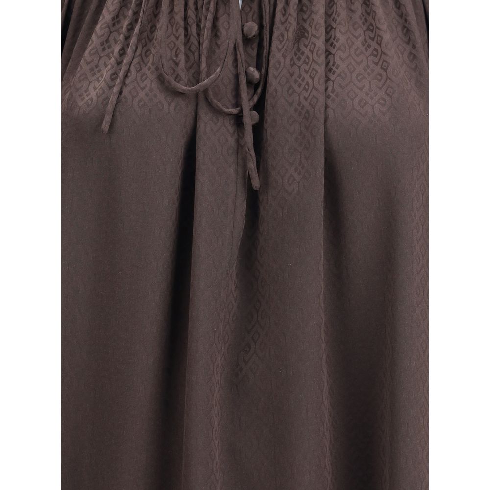 Burberry Brown Silk Blouse - Image 3