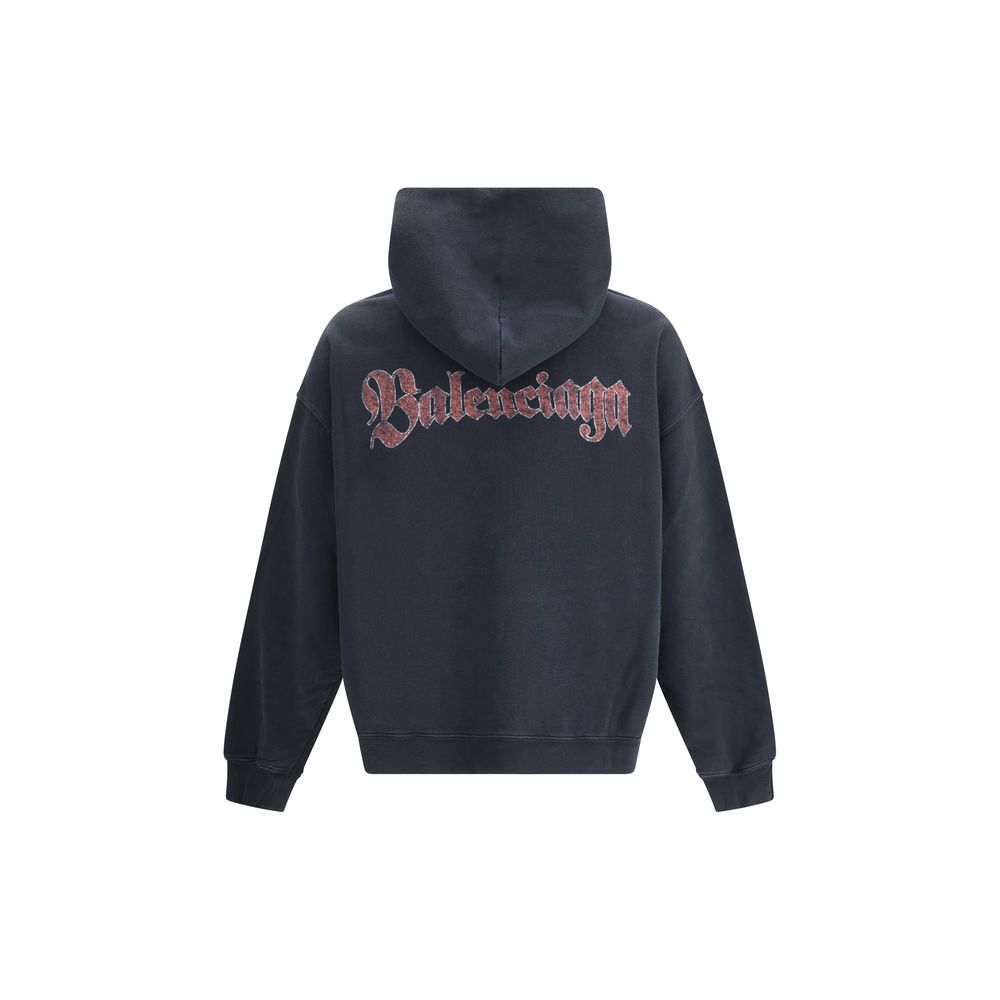 Balenciaga Black Cotton Sweatshirt - Image 2
