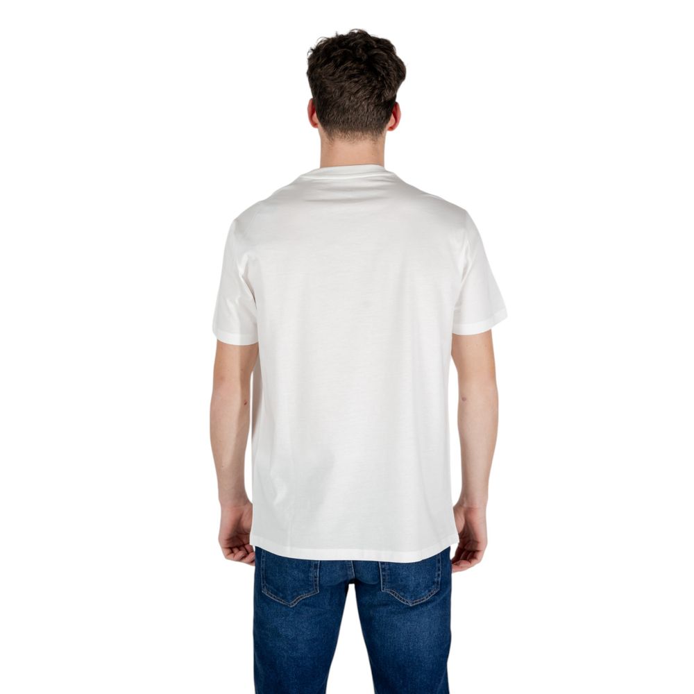 Armani Exchange White Cotton T-Shirt - Image 4