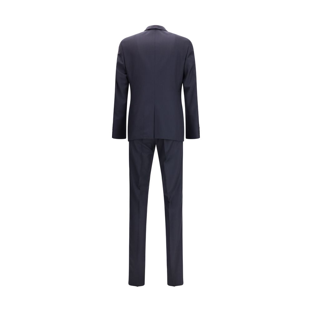 Prada Blue Fleece Wool Two-Piece Suit - Image 2