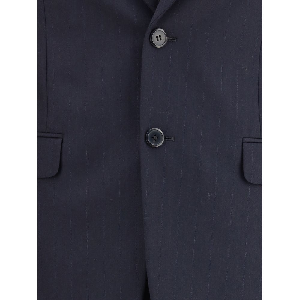 Prada Blue Fleece Wool Two-Piece Suit - Image 3