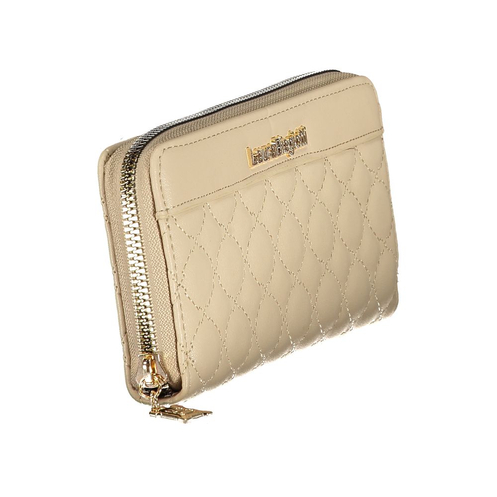 Laura Biagiotti Beige Polyethylene Women Wallet - Image 3