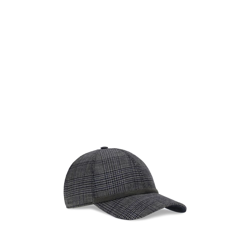 Brunello Cucinelli Gray Fleece Wool Cap (Baseball Hat) - Image 2