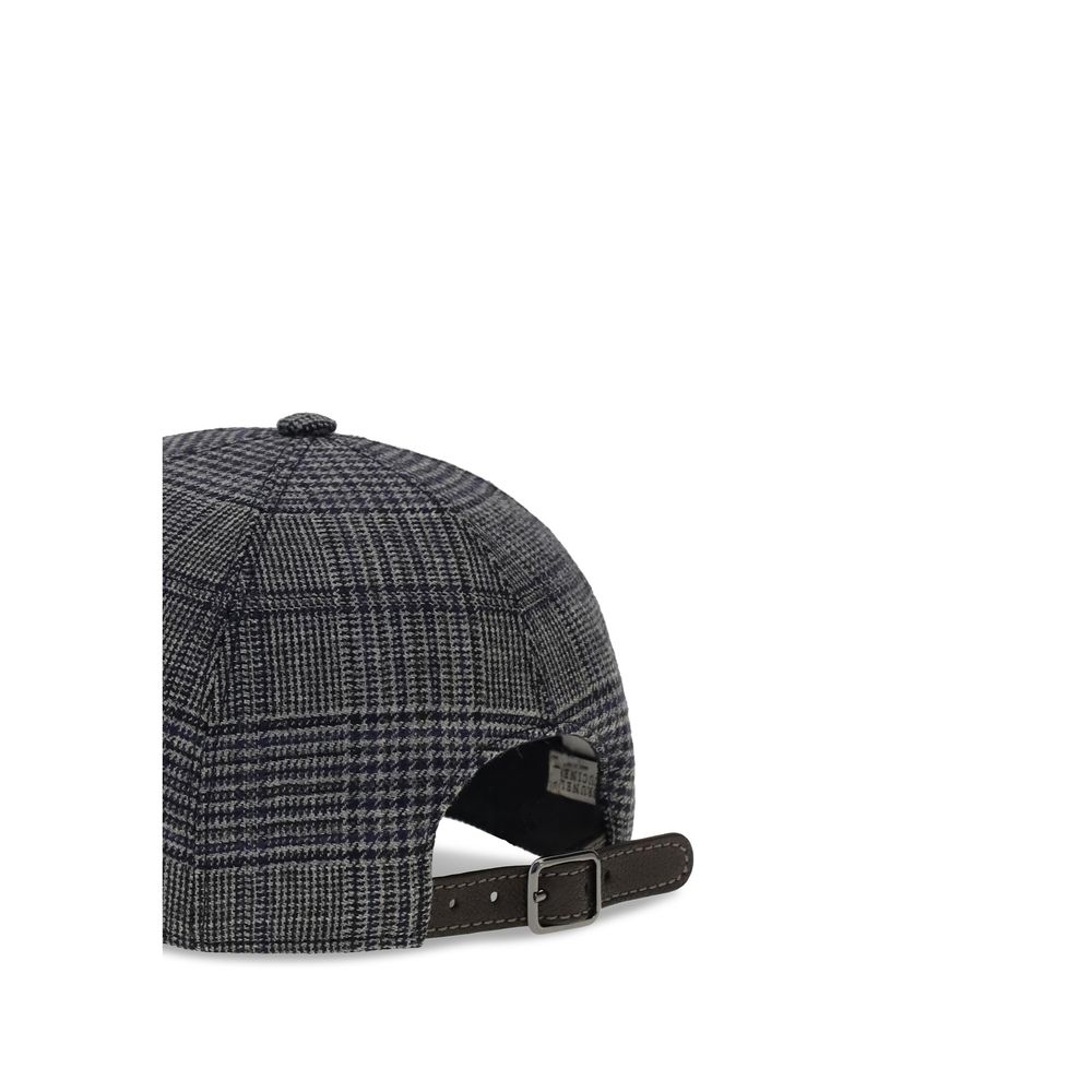Brunello Cucinelli Gray Fleece Wool Cap (Baseball Hat) - Image 3