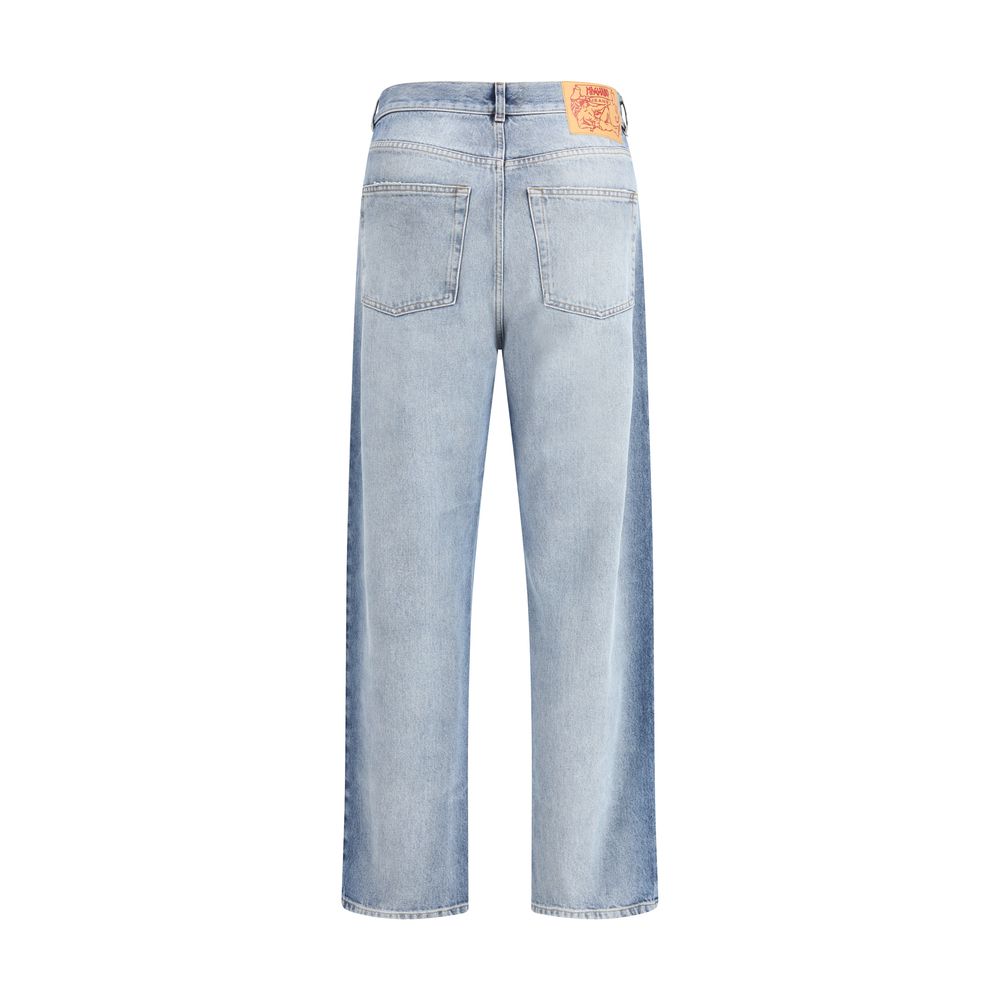 Magliano Blue Cotton Relaxed Fit Jeans - Image 2